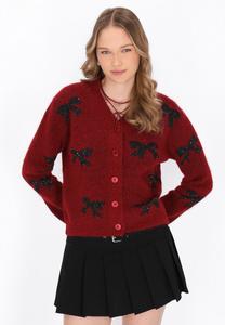 Кардиган myMo Cardigan, Burgundy Melange/Bordeaux