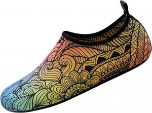 Водные тапочки для женщин и мужчин, для плавания, быстросохнущие, взрослые акваноски, нескользящие, для йоги, бассейна, кемпинга и пляжа Valennia, Graffiti Ripple