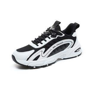 Женские кроссовки с низким верхом, устойчивые к износу и противоскользящим покрытием JSWEI, White Black