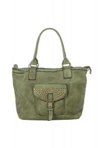 Шопер, натуральная кожа, сделано в Италии Samantha Look, мята