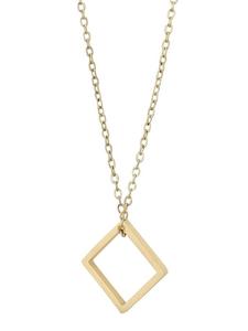 Adeliás Женское колье с подвеской - из нержавеющей стали серебристого цвета