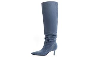 Ботфорды на каблуке 6,5 см женские BELLE, гравийно-коричневый