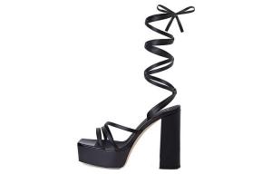 Футболка Flavienne 120 мм из ламинированной кожи для женщин Giuseppe Zanotti, черный