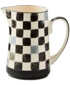 Черный клетчатый кувшин Mackenzie-Childs