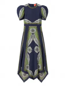 Платье Cherry с объемными рукавами La DoubleJ, синий