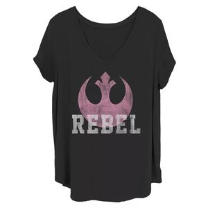 Розовая футболка больших размеров с изображением звездных войн и повстанцев для юниоров Licensed Character