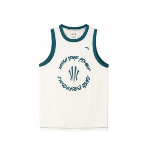 ANTA Топы из коллекции Basketball Collection Unisex Vanilla White