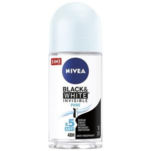 NIVEA Black&White Invisible Pure шариковый антиперспирант 50 мл
