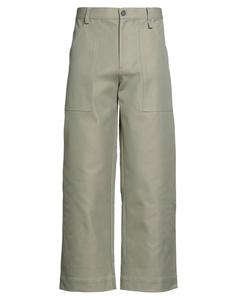 Брюки Maison Kitsuné, шалфейно-зеленый