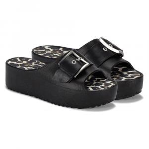 Платформенные сандалии-слайды Pacey Baretraps, black/white