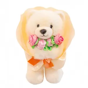 Плюшевая кукла милый букет медвежат высота 27см LOGISTAR, Bear