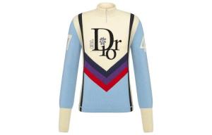 Свитер мужской Синий/Белый Dior, синий