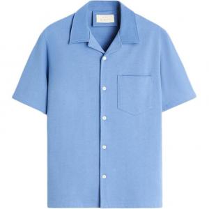 Рубашка мужская синяя Zara, синий