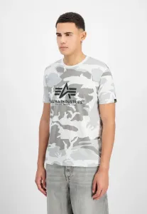 Футболка с камуфляжным принтом Alpha Industries, White