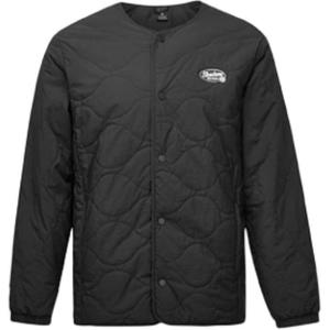 Skechers Тканая хлопковая куртка унисекс угольно-черная, Carbon Black-0018