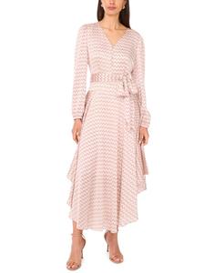 Женское длинное платье с V-образным вырезом и поясом на талии Vince Camuto, Birch