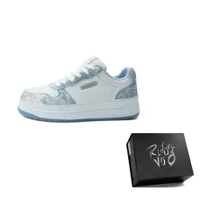 RIFUGIO VO' Низкие скейтерские кроссовки унисекс деним синие, цвет Denim Blue