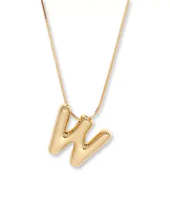 Позолоченное короткое ожерелье с подвеской в виде бабл-инициала Пиппы Brook & York, gold-w