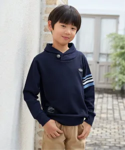 Толстовка с воротником-шалью и пуговицами Concho (120~160 см) Ikka, цвет Dark Navy