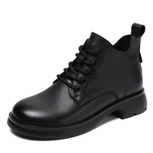 Короткие ботинки Martin 3,5 см женские Devanro, Black