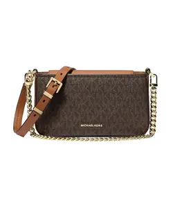 Сумка-Трансформер через плечо Bryant mini pouch Michael Kors, коричневый