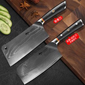 Mad Shark Домасский нож для рубки костей и мяса, шеф-нож для птицы, кухонный набор для домашнего использования