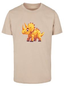 Рубашка F4NT4STIC Süßer Triceratops Dinosaurier, песочный