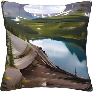 CarXs Декоративная подушка Glacier National Park с двусторонним принтом Glacier National Park