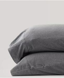 Хлопковая футболка «Favorite» из джерси, набор из 2 наволочек — стандартный Pact, серый