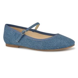 Женские туфли на плоской подошве Nine West Ewind с платьем Мэри Джейн, цвет Blue Denim