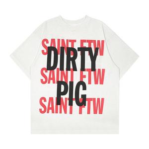 Футболка SAINT Mxxxxxx Dirty Pig Short-Sleeve Tee, White