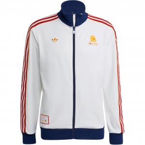 Куртка Track FW25 AS ROMA TERRACE ICONS мужская Adidas Originals, белый/темно-синий