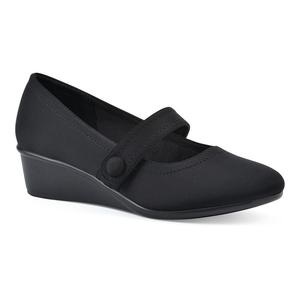 Женские туфли Мэри Джейн на танкетке Cliffs by White Mountain Brightly, цвет Black Nylon