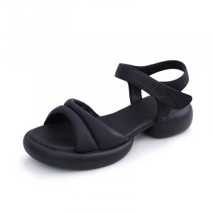 Женские сандалии на одной застежке Help, желтые