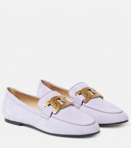 Замшевые лоферы kate Tod'S, фиолетовый