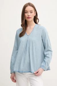 Хлопковая блузка United Colors Of Benetton, синий