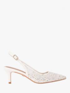 Positano цветочные сетчатые остроконечные босоножки-лодочки Carvela, White/Multi