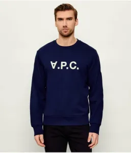 Толстовка regular fit A.P.C, индиго