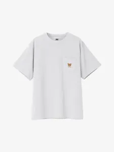 Футболка с коротким рукавом и карманом в виде медведя Хелли (унисекс)