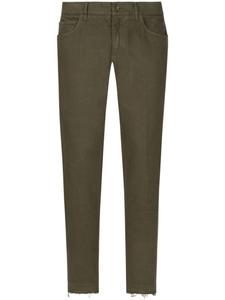 Dolce & Gabbana джинсы узкого кроя, зеленый