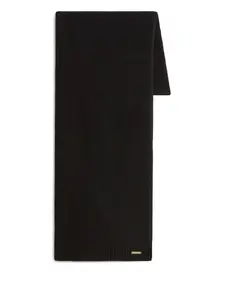 Комплект шапка-бини и шарф из шерстяной смеси Woolrich, черный