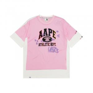 Футболка с принтом от A Bathing APE Aape, розовый