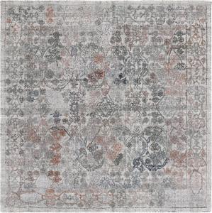 Ковер SAFAVIEH, 183 x 183 см, Marquee Collection, Rust & Grey, ручной работы из шерсти, идеален для помещений с высокой проходимостью в гостиной, спальне (MRQ120P)