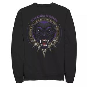 Мужской свитшот Black Panther Wakanda Forever Circle Marvel