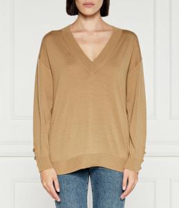 Свитер из шерсти Michael Kors MERINO Regular Fit, бежевый