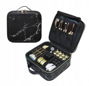Фрезерование, органайзер для косметички, косметичка, черный мрамор, Frezarkowo