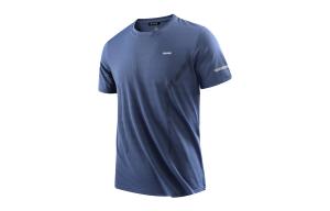 Футболка Unisex с коротким рукавом и круглым вырезом, свободного кроя, повседневная BAGE, синий