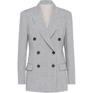 Brunello Cucinelli Сверкающий блейзер, Gray