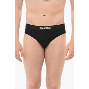 Слипы Cotton SUCK MY TRUCK Slip Dsquared2, черный