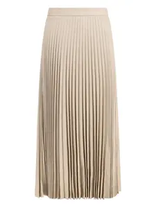 Шерстяная плиссированная юбка True Royal, белый